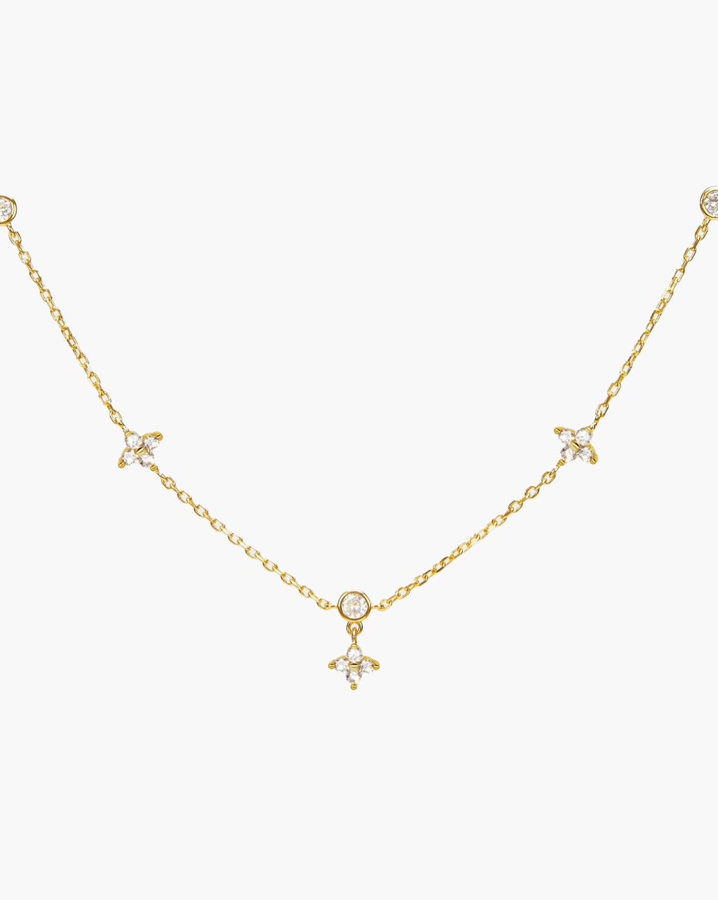Lucky Clover Necklace in Gold